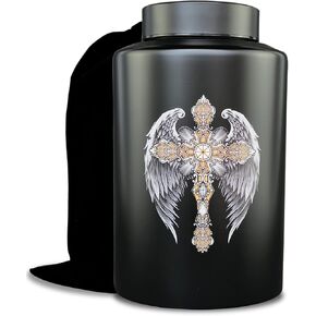 Up to 60 lbs Small Cremation Urns for Adult Male Female Ashes, Decorative Memorial Mini Keepsake Urn for Human Child Ashes with Velvet Bag(Butterfly) in Saudi Arabia