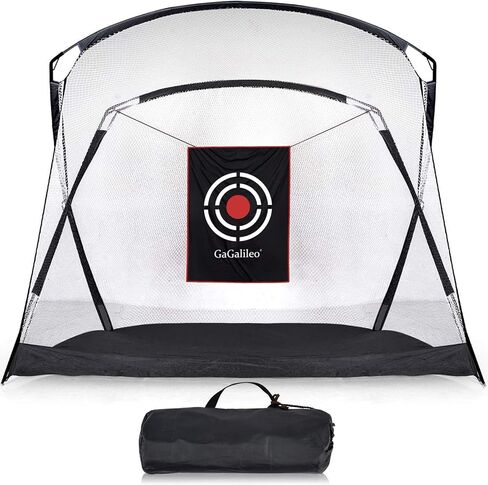 Gagalileo Golf Hitting Net شبكة تدريب الجولف شديدة التحمل لنطاق القيادة في الفناء الخلفي للمنزل مع هدف وحقيبة حمل 9 (طول) × 5 (عرض) × 7 (ارتفاع) قدم in Kuwait