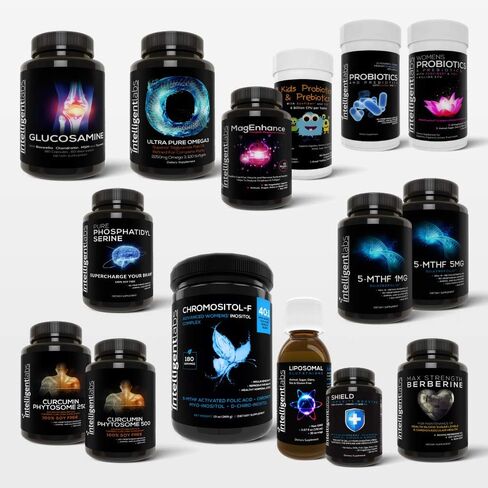 Intelligent Labs 500 مجم ميريفا كركمين فيتوسوم، 2900% أفضل امتصاصًا من كركم الكركم العادي، 100% خالي من الصويا، 120 كبسولة في كل زجاجة، مركب فيتوسوم الكركمين الكركم in Kuwait