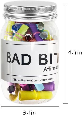 هدايا للنساء - 56 رسالة إيجابية في مرطبان - هدايا لصديق للنساء من BFF هدية عيد ميلاد فريدة من نوعها للزوجة والأخت والأصدقاء في عيد الميلاد in Kuwait