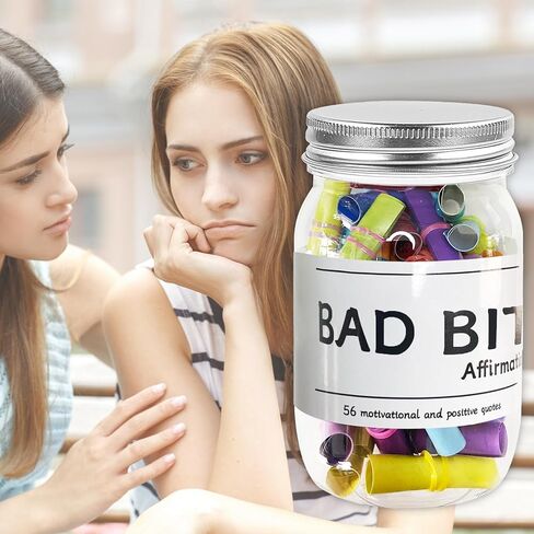 هدايا للنساء - 56 رسالة إيجابية في مرطبان - هدايا لصديق للنساء من BFF هدية عيد ميلاد فريدة من نوعها للزوجة والأخت والأصدقاء في عيد الميلاد in Kuwait