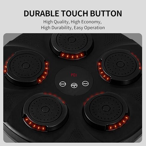 حقيبة وسادة ملاكمة موسيقية من Leikefitness مثبتة على الحائط مع قفازات معدات تدريب للتمرين الداخلي in Kuwait