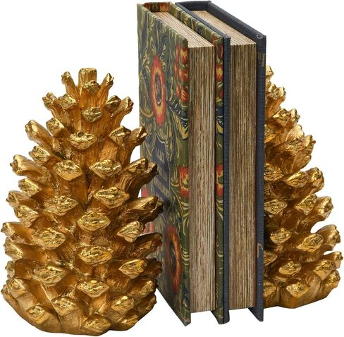 مساند كتب من الراتنج على شكل كوز صنوبر (مجموعة من قطعتين) in Saudi Arabia