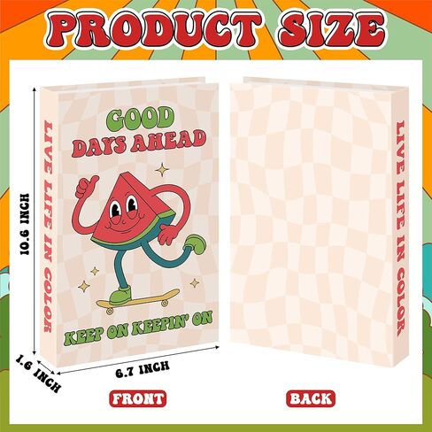 6 قطع من الكتب المزيفة المزخرفة باللون الوردي Preppy، كتب Preppy Happy Face Howdy Faux الجمالية لديكور غرفة المعيشة والكتب المكدسة المزخرفة ورف طاولة القهوة ورف الكتب وديكور المنزل (Preppy) in Kuwait