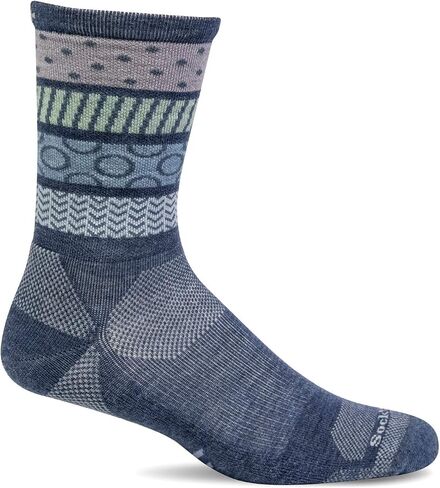 Sockwell Women's Rhythm Crew Moderate Compression Sock in Saudi Arabia