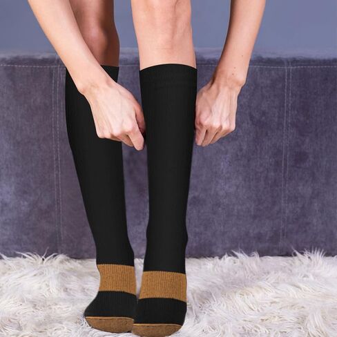 4 Pack Compression Socks for Women & Men 15-20 mmHg - Best Support for Nurses, Running, Hiking, Recovery in Saudi Arabia