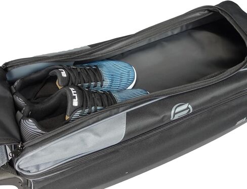 Basic Triple Roller Black Bowling Bag - 3 Ball Roller, Fits 2 Pairs of Size 15 Shoes, Air Travel-Friendly in Saudi Arabia