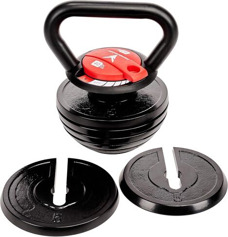 Kettlebell قابل للتعديل مع 7 مستويات للوزن من 10 إلى 40 رطلاً. مثالي لتمارين البطن والذراعين والساقين والظهر [Victor Fitness VFAKB40] in Kuwait