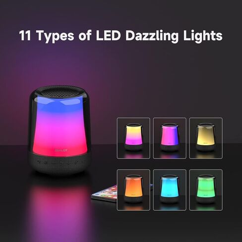 آلة كاريوكي مع 2 ميكروفونات لاسلكية، مكبر صوت بلوتوث محمول TWS مع 11 لونًا من أضواء LED، صوت جهير فائق، صوت مضحك، هدايا عيد ميلاد للبالغين والأطفال، حفلة منزلية للفتيات والأولاد in Kuwait