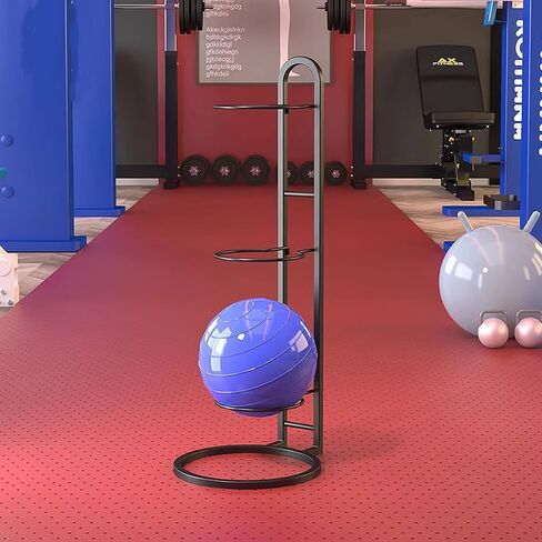 Basketball Ball Storage Rack, 3 Tier Cube Ball Storage Holder, Garage Sports Organizer,Indoor Removable Vertical Display Stand for Basketball Football Volleyball in Saudi Arabia