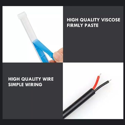 Car Door LED Warning Light, 2 Pcs 48 Inch Flexible Dual Color Strip Light White & Red Sequential Switchback, Safety Light, Strobe Lights for Anti Rear-end Collision in Kuwait