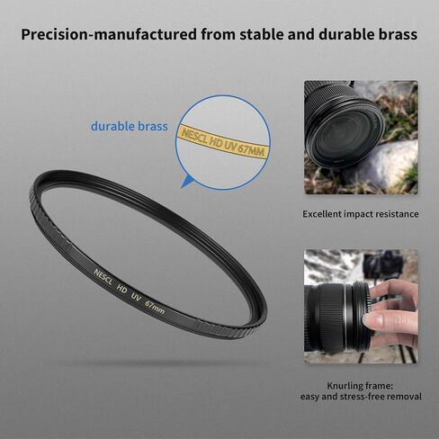 72mm UV Protection Filter 30 Multi-Layer Coatings HD Optical Glass/Ultra-Slim Brass Frame/Low Reflection/Scratch Resistant Ultraviolet UV Filter for 72mm Camera Lens in Kuwait