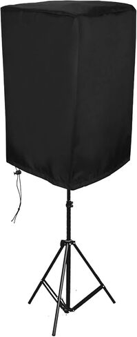 غطاء مكبر صوت يعمل بالخارج مقاس 12 بوصة، غطاء مكبر صوت قائم من القماش غطاء مكبر صوت حقيبة مكبر صوت غطاء واقي من الشمس مقاوم للماء حقيبة حماية من الغبار (أسود) in Kuwait