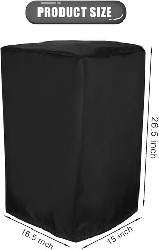 غطاء مكبر صوت يعمل بالخارج مقاس 12 بوصة، غطاء مكبر صوت قائم من القماش غطاء مكبر صوت حقيبة مكبر صوت غطاء واقي من الشمس مقاوم للماء حقيبة حماية من الغبار (أسود) in Kuwait