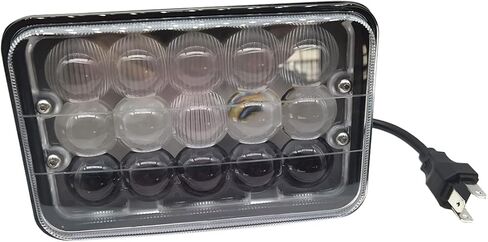 مصباح أمامي LED Hi-lo مقاس 4 بوصة × 6 بوصة بقدرة 45 وات بقدرة 6000 كيلو أمبير على الطرق الوعرة متوافق مع حقيبة الجرار IH Tractor: 9210-P.I.N. JCB0028400 وبعد، 9230-P.I.N. JCB0028400 وبعد in Saudi Arabia