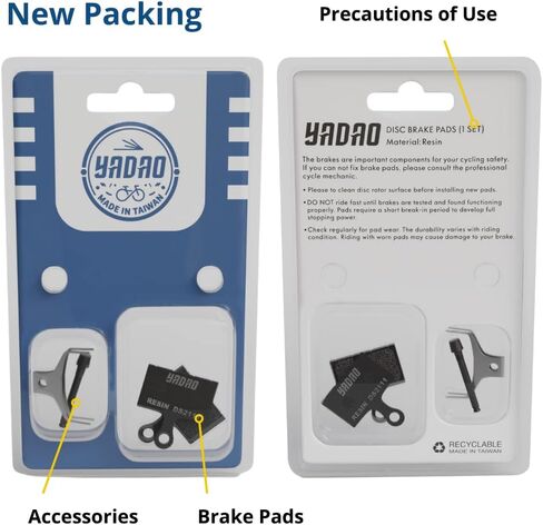 DS2111 زوج واحد من وسادات فرامل قرص الراتنج المتوافقة مع شيمانو K03S، K05S، L03A صنع في تايوان in Kuwait