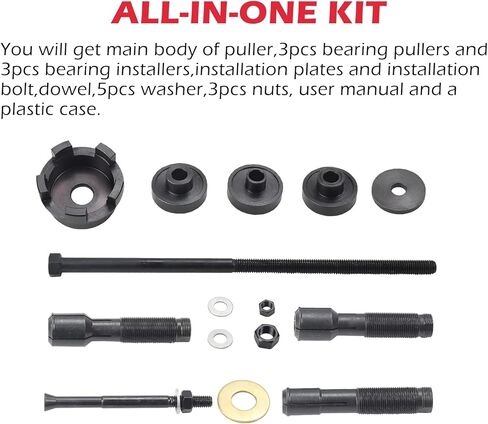 Wheel Bearing Puller Kit for Harley Davidson - Removes and Installs 0.75", 1.0" and 25mm Sealed Motorcycle Wheel Bearings in Kuwait