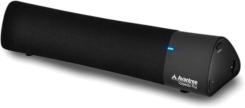Avantree aptX Low Latency Portable Bluetooth 5.0 Speaker, Clear Dialogue, Enhanced Bass, 3D Surround Sound, 10W Wireless Mini Soundbar for Laptop, MacBook, TV, Cellphone, PC Computer - Torpedo Plus in Kuwait