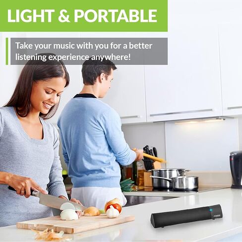 Avantree aptX Low Latency Portable Bluetooth 5.0 Speaker, Clear Dialogue, Enhanced Bass, 3D Surround Sound, 10W Wireless Mini Soundbar for Laptop, MacBook, TV, Cellphone, PC Computer - Torpedo Plus in Kuwait