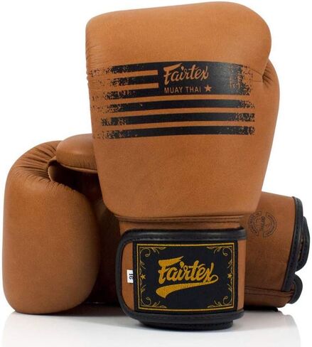 Fairtex BGV21 Legacy Muay Thai Boxing Gloves MMA UFC K1 Kick Boxing Training Genuine Leather Classic Matte Brown in Saudi Arabia