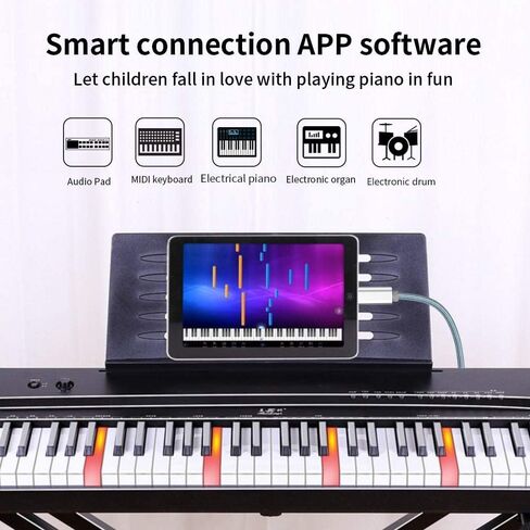 كابل iPhone إلى USB B Midi بطول 5 أقدام، وسلك واجهة Lightning إلى USB 2.0 Midi لأجهزة iPhone وiPad وiPod إلى وحدة تحكم Midi وأداة الموسيقى الإلكترونية ولوحة مفاتيح Midi وواجهة تسجيل الصوت والمزيد in Kuwait