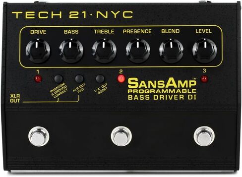 حزمة Tech 21 PBDR SansAmp Bass Driver DI 3 قنوات مع هيكل 2X S6P48 كابلات التصحيح ذات الزاوية اليمنى المنسوجة، و12x ملتقطات الحاجز وقماش تلميع الصوت السائل in Saudi Arabia