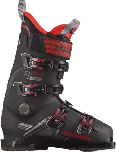 Salomon S/Pro MV 110 Ski Boots 2024 Black/Red/Beluga 29.5 in Saudi Arabia