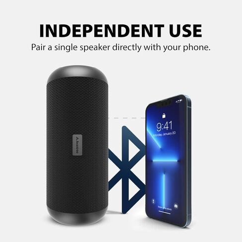 Avantree Harmony - Wireless Multi Speaker System for Multiple Rooms & Outdoor Party, 1 Transmitter & 3 Portable Bluetooth Speakers with Separate Volume Controls, Scalable to 100 Speakers in Kuwait