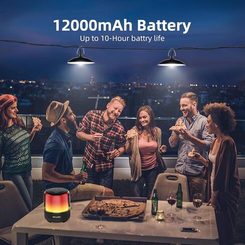 مكبر صوت بلوتوث AWEI، مكبر صوت بلوتوث لاسلكي محمول 5.0، 60 واط، صوت ستيريو واضح للغاية، صوت جهير غني، مقاوم للماء IPX5، أضواء متعددة الألوان، مكبرات صوت عالية للحفلات للاستخدام الداخلي والخارجي in Saudi Arabia