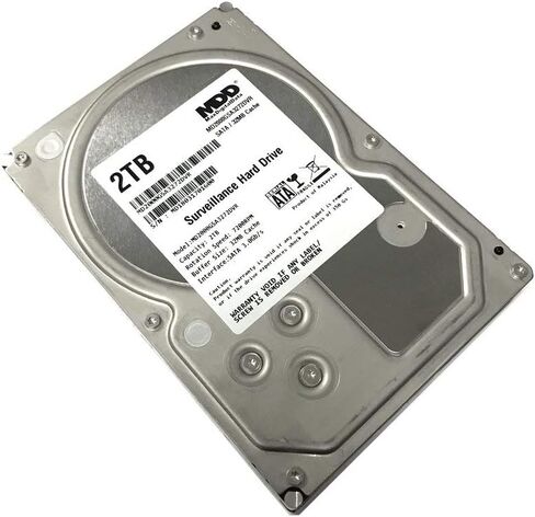 MaxDigitalData 2TB 32MB Cache 7200PM SATA 3.0Gb/s 3.5" Internal Surveillance CCTV DVR Hard Drive (MD2000GSA3272DVR) - w/2 Year Warranty (Renewed) in Saudi Arabia
