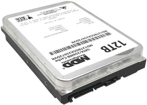 MDD 12TB 7200 RPM 256MB Cache SATA 6.0Gb/s 3.5inch Internal Hard Drive for Surveillance Storage (MD12TBGSA25672DVR) - 3 Years Warranty (Renewed) in Saudi Arabia