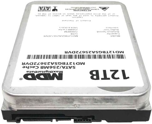 MDD 12TB 7200 RPM 256MB Cache SATA 6.0Gb/s 3.5inch Internal Hard Drive for Surveillance Storage (MD12TBGSA25672DVR) - 3 Years Warranty (Renewed) in Saudi Arabia
