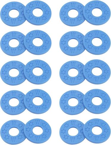 20Pcs Yootones Guitar Strap Locks Silicone Strap Locks Rubber Guitar Strap Blocks Compatible with Guitar Protect (Black) in Saudi Arabia