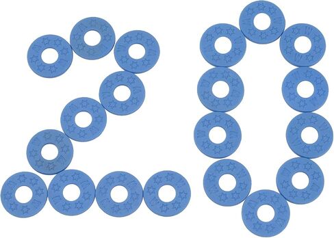 20Pcs Yootones Guitar Strap Locks Silicone Strap Locks Rubber Guitar Strap Blocks Compatible with Guitar Protect (Black) in Saudi Arabia