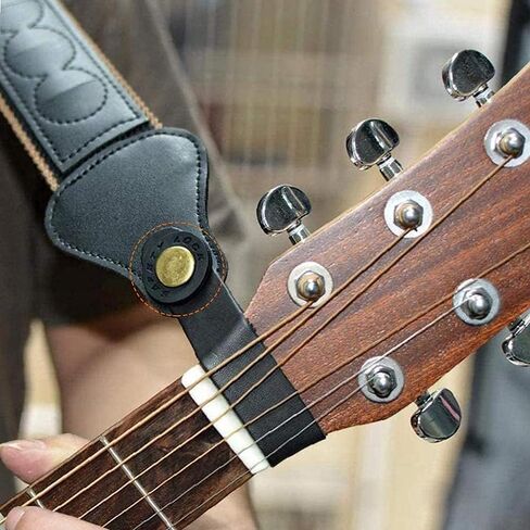 Guitar Strap Lock Set, Heavy Duty Metal Guitar Strap Button Straplock Hold Tight with Easy Remove Screw,2 Pack in Saudi Arabia