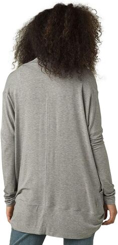 prAna Plus Size Foundation Munra Wrap Heather Grey 2X in Saudi Arabia