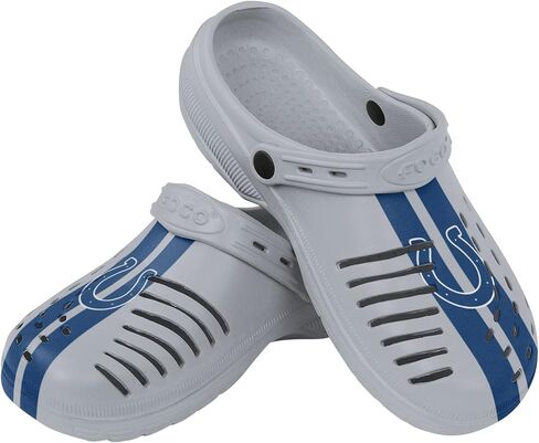 FOCO Indianapolis Colts NFL Mens Team Stripe Clog with Strap - XL in Saudi Arabia