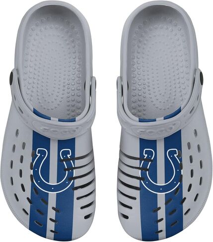 FOCO Indianapolis Colts NFL Mens Team Stripe Clog with Strap - XL in Saudi Arabia