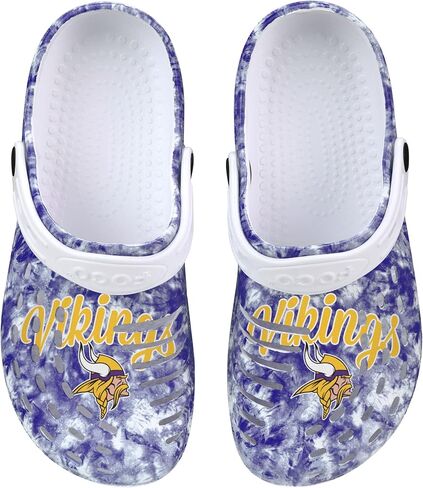 FOCO Minnesota Vikings NFL Womens Cloudie Clog with Strap in Kuwait