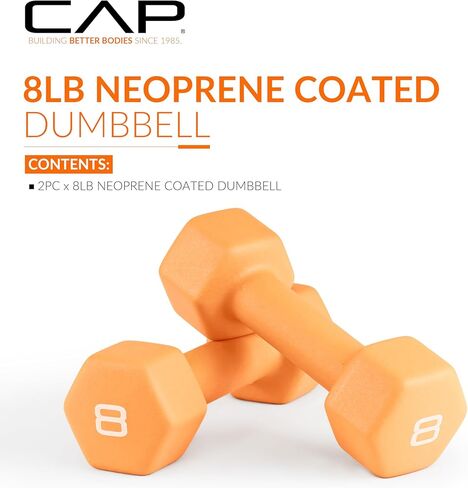 CAP Neoprene Coated Dumbbell Weights | Multiple options in Kuwait