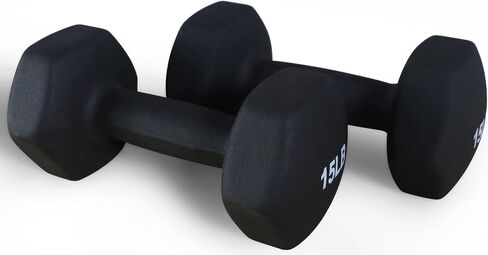 Signature Fitness Set of 2 Neoprene Dumbbell Hand Weights, Anti-Slip, Anti-roll, Hex Shape Colorful, Pairs or Sets in Saudi Arabia
