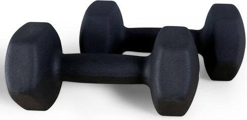 Signature Fitness Set of 2 Neoprene Dumbbell Hand Weights, Anti-Slip, Anti-roll, Hex Shape Colorful, Pairs or Sets in Saudi Arabia