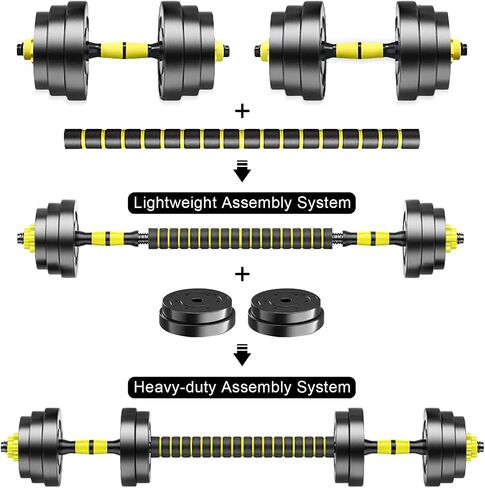 Adjustable-Dumbbells-Set, Free Weights Set with Connector,Fitness Exercises for Home Gym Suitable Men/Women in Saudi Arabia