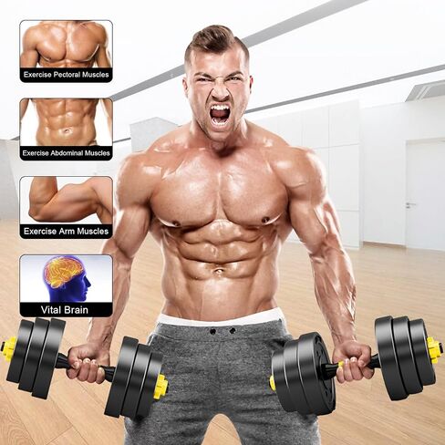 Adjustable-Dumbbells-Set, Free Weights Set with Connector,Fitness Exercises for Home Gym Suitable Men/Women in Saudi Arabia