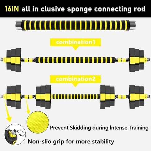 Adjustable-Dumbbells-Set, Free Weights Set with Connector,Fitness Exercises for Home Gym Suitable Men/Women in Saudi Arabia