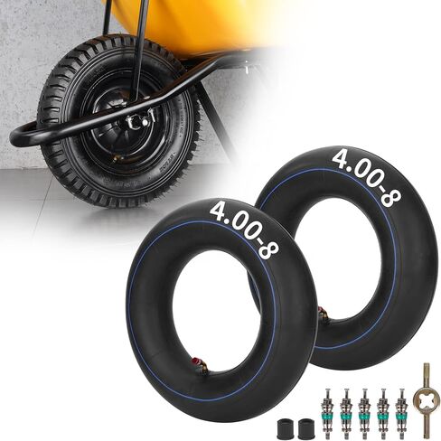 4.80/4.00-8 480/400-8 الأنبوب الداخلي مع صمام زاوية TR87 للدراجات الصغيرة، جزازات الكارتينج، الشاحنات اليدوية، غسالات الضغط، عربات اليد، عربات المقطورات، الأيزوبوتيلين in Kuwait