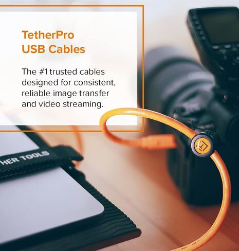 كابل TetherPro FireWire 800، 9-Pin إلى 9-Pin | للنقل السريع والاتصال بين الكاميرا والكمبيوتر | أسود غير عاكس | 15 قدم (4.6 م) | أدوات الربط in Kuwait