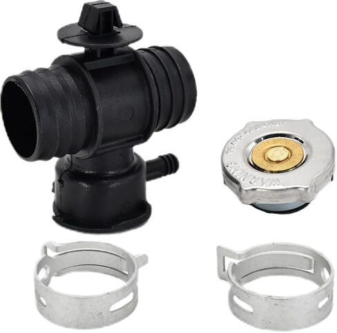 Radiator Coolant Filler Neck with Radiator Fill Cap 52028810AL 52029195AK 55116901AA Compatible with Chrysler Dodge Jeep 2.4L 3.7L 4.0L Radiator 1xCoolant Filler Neck 1xFill Cap 2xClamps in Saudi Arabia