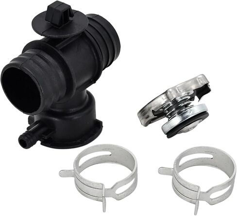Radiator Coolant Filler Neck with Radiator Fill Cap 52028810AL 52029195AK 55116901AA Compatible with Chrysler Dodge Jeep 2.4L 3.7L 4.0L Radiator 1xCoolant Filler Neck 1xFill Cap 2xClamps in Saudi Arabia