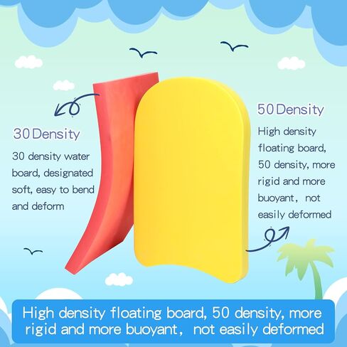 3 Pieces Swimming Kickboard Training Aid Float for Swimming and Pool Exercise Swimming Training Aid Kickboard for Kids Toddler (Blue, Yellow, Pink) in Saudi Arabia